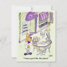 Cartão-postal do Café Cachorro