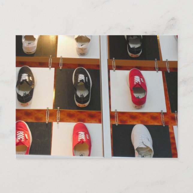 Cartão Postal Cartão-postal do Calçado de Pegada (Frente)