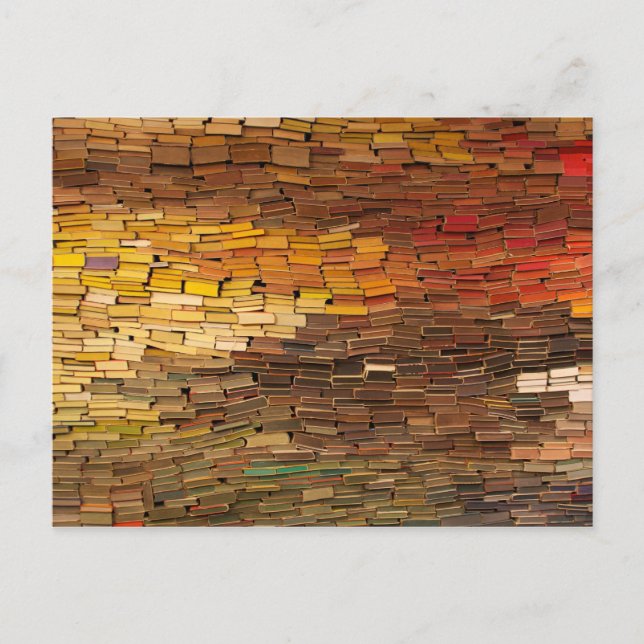 Cartão Postal Cartão-postal do Calendário da Pilha de Livros de  (Frente)