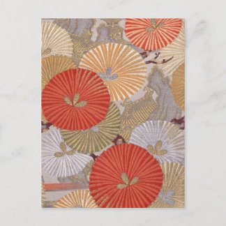 Cartão Postal Cartão-postal do calendário de bolso do tecido jap