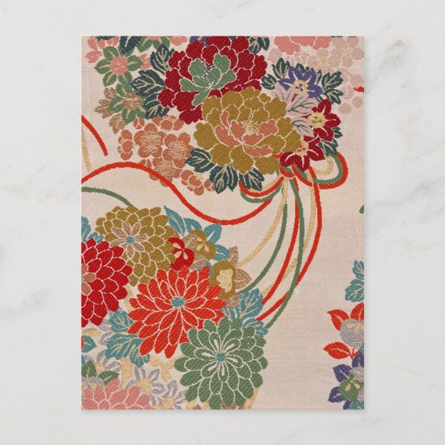 Cartão Postal Cartão-postal do calendário de bolso do tecido jap (Frente)