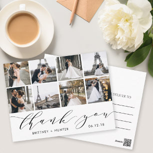 Cartão Postal Cartão-postal do Calliographic 8 Photo Obrigado