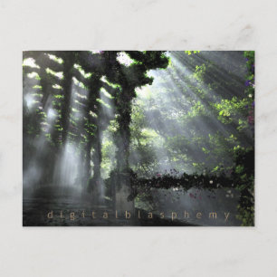 Cartão Postal Cartão-postal do caminho sombreado (Verão)