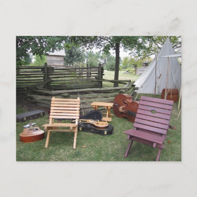 Cartão Postal Cartão-postal do Campo de Banda de Músico "Queria  (Frente)