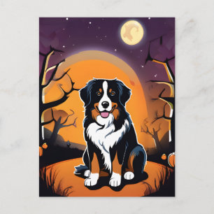 Cartão Postal Cartão-postal do Cão de Montanha Bernês de Hallowe