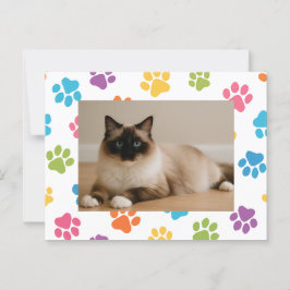 Cartão Postal Cartão-postal do Cat Lover Personalizado com Foto