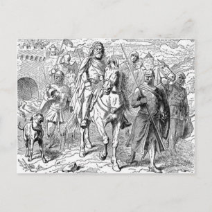 Cartão Postal Cartão-postal do Cavaleiro Medieval