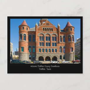Cartão Postal Cartão-postal do Centro do Red Courthouse Dallas 
