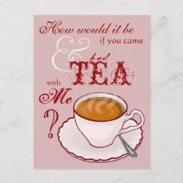 Cartão Postal Cartão-postal do Chá Comigo