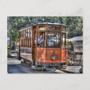 Cartão Postal Cartão-postal do comboio de madeira