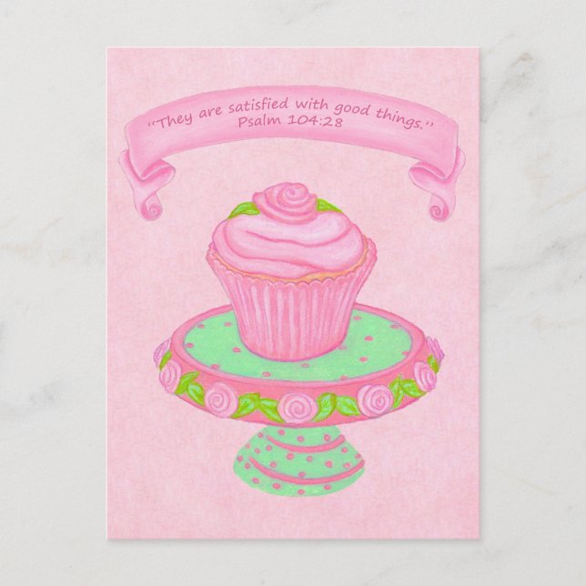 Cartão Postal Cartão-postal do cupcake ~ Scripting 2 (Frente)