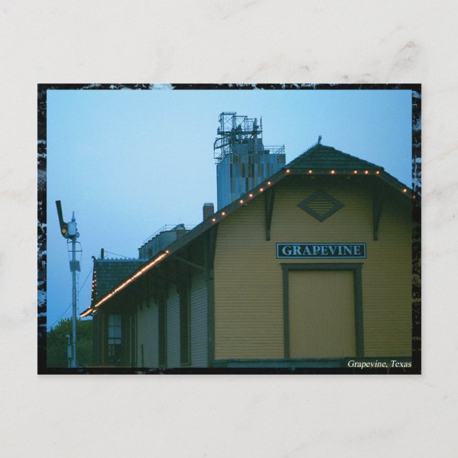Cartão Postal Cartão-postal do depósito de Grapevine (Frente)