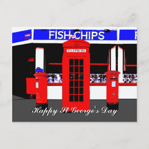 Cartão Postal Cartão-postal do Dia da Rua de Ícones Ingleses Geo