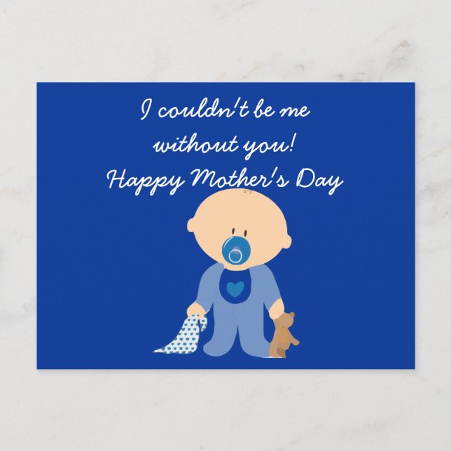 Cartão Postal Cartão-postal do Dia de as mães Me (Frente)