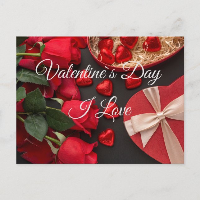 Cartão Postal Cartão-postal do dia de os namorados (Frente)