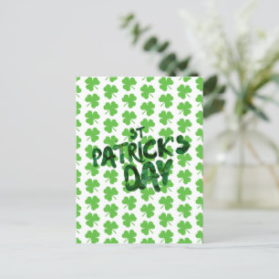 Cartão Postal Cartão-postal do Dia de Patrick Shamrocks