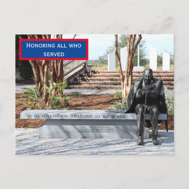 Cartão Postal Cartão-postal do Dia dos Veteranos (Frente)