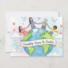 Cartão Postal Cartão-postal do Dia Internacional da Amizade