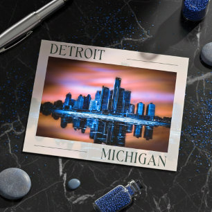 Cartão Postal Cartão-postal do Dreamscape de Detroit