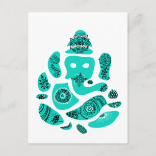 Cartão Postal Cartão-postal do Elefante Ganesha India