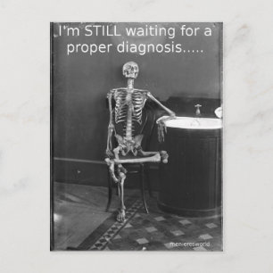 Cartão Postal Cartão-postal do esqueleto Menieres