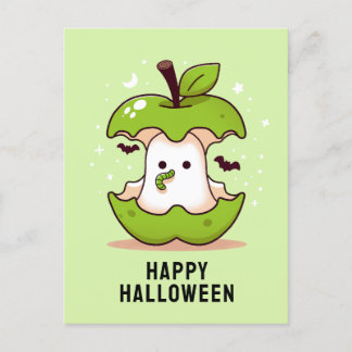Cartão Postal Cartão-postal do Fantasma e da Apple Green Hallowe
