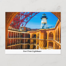 Cartão Postal Cartão-postal do farol de Forte Ponto