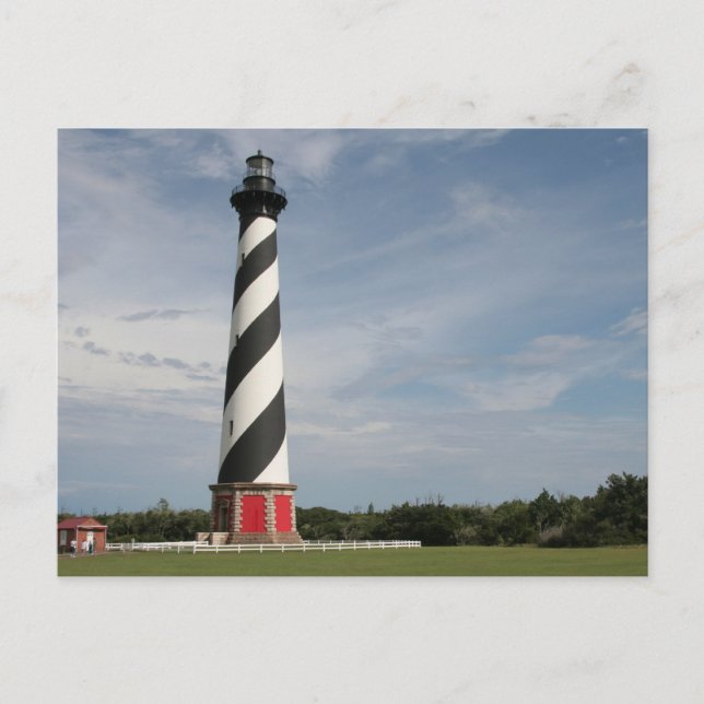 Cartão Postal Cartão-postal do farol de Hatteras (Frente)