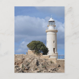 Cartão Postal Cartão-postal do Farol de Paphos Chipre
