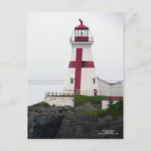 Cartão Postal Cartão-postal do Farol do Leste Quoddy