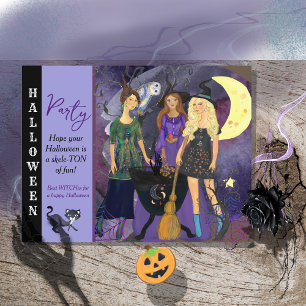 Cartão Postal Cartão-postal do FAZER HALLOWEEN WITCHES