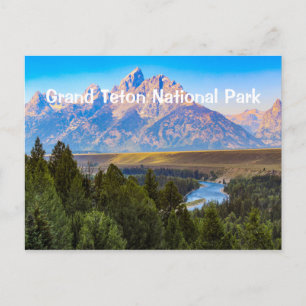 Cartão Postal Cartão-postal do Grand Teton