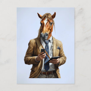 Cartão Postal Cartão-postal do Homem Cavalo