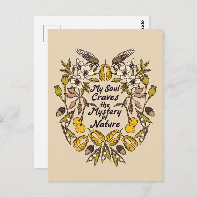 Cartão Postal Cartão-postal do Inseto Nature Lover (Frente/Verso)