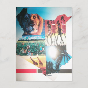 Cartão Postal Cartão-postal do Jambo Kenya Hakuna Matata, Modelo