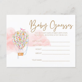 Cartão Postal Cartão-postal do jogo de adivinhação do Chá de fra