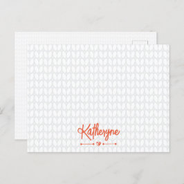 Cartão Postal Cartão-postal do kit personalizado laranja