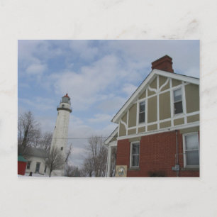Cartão Postal Cartão-postal do Lago Huron Light House