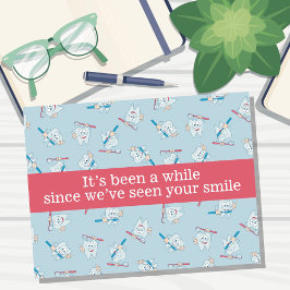 Cartão Postal Cartão-postal do Lembrete de Compromisso Dental