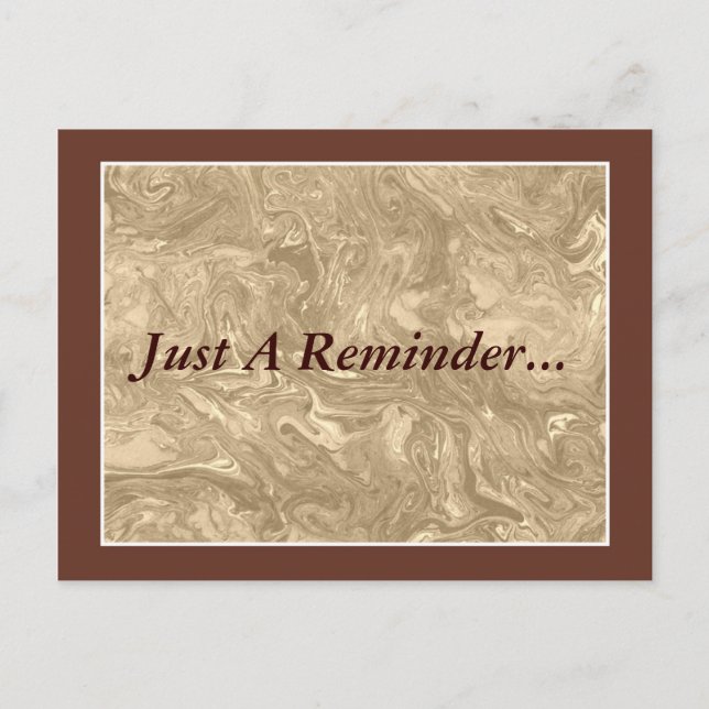 Cartão Postal Cartão-postal do Lembrete de Compromisso Personali (Frente)