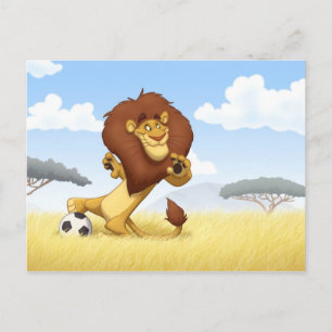 Cartão Postal Cartão-postal do Lion Soccer