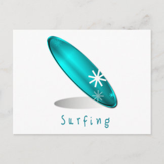 Cartão Postal Cartão-postal do logotipo surf