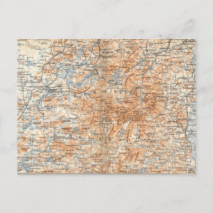 Cartão Postal Cartão-postal do Mapa Adirondack