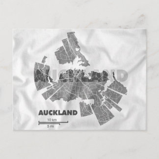 Cartão Postal Cartão-postal do Mapa Auckland