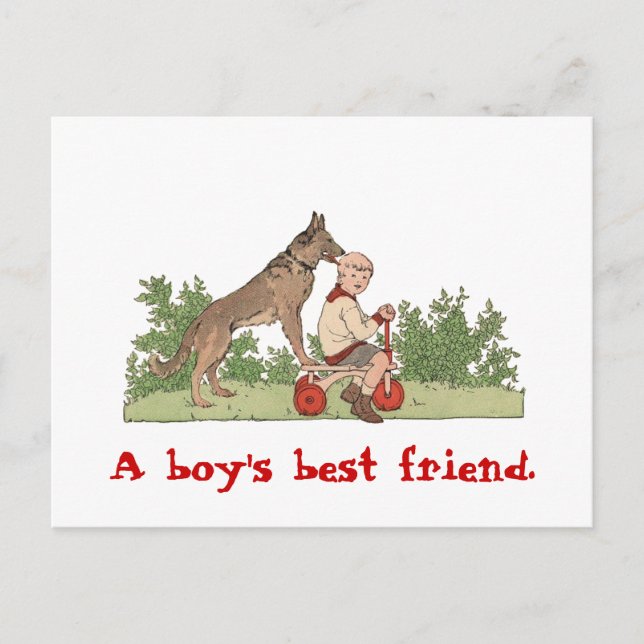 Cartão Postal Cartão-postal do "Melhor Amigo do Menino" (Frente)