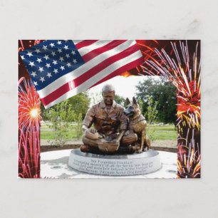 Cartão Postal Cartão-postal do Memorial do Cão de Guerra