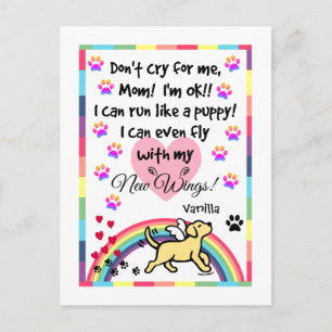 Cartão Postal Cartão-postal do Memorial Trotting Labrador Amarel