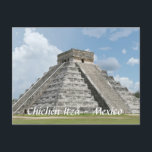 Cartão Postal Cartão-postal do México<br><div class="desc">Cartão-postal do México - Chichén Itzá Chichen Itza é um dos sítios arqueológicos mais visitados no México; estima-se que 1, 4 milhão de turistas visitem as ruínas todos os anos. O sítio arqueológico situa-se no Município de Tinúm,  no Estado de Iucatã,  México</div>