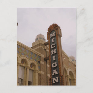 Cartão Postal Cartão-postal do Michigan Theater