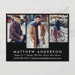 Cartão Postal Cartão-postal do modelo fotográfico fotográfico co